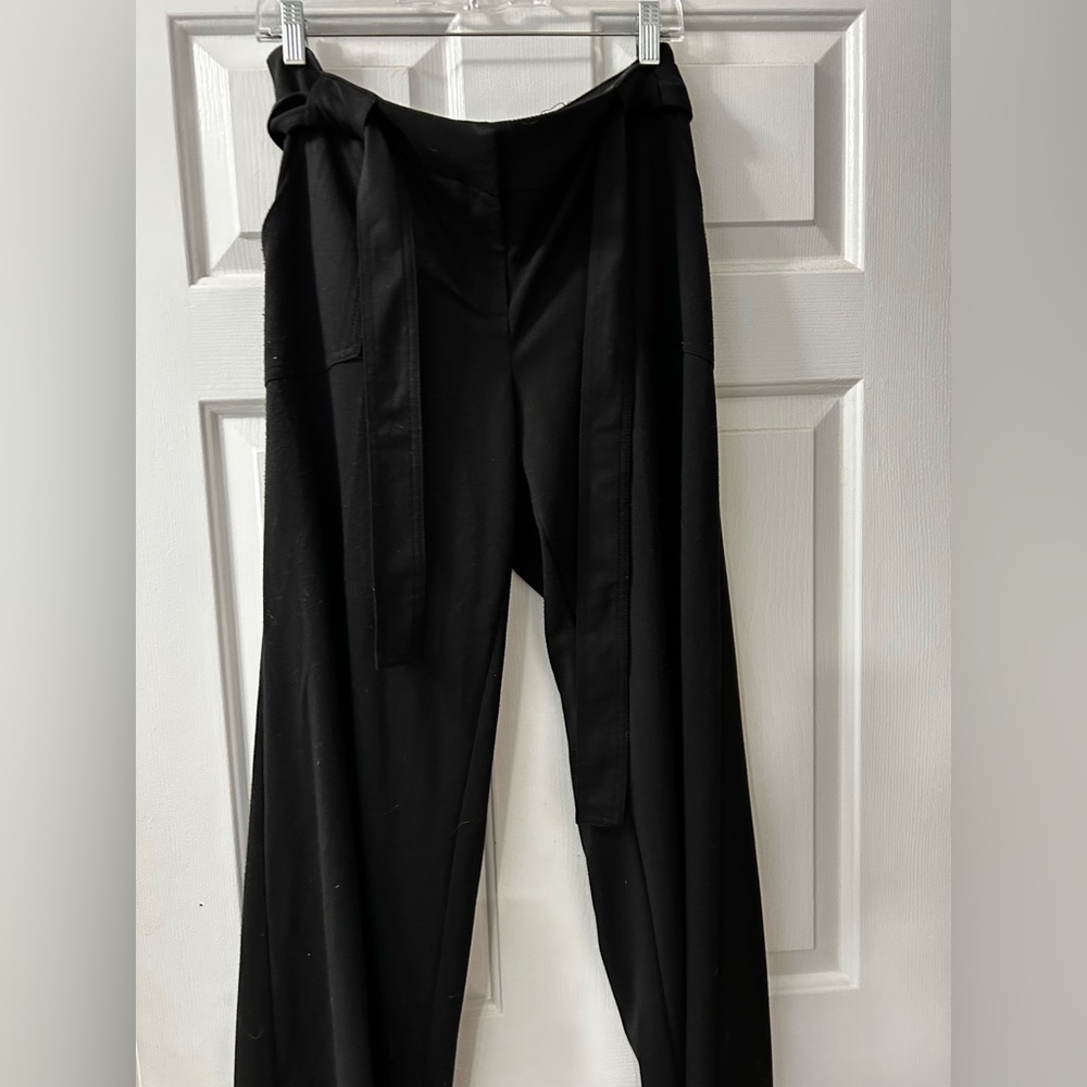 Black wide leg dress slacks